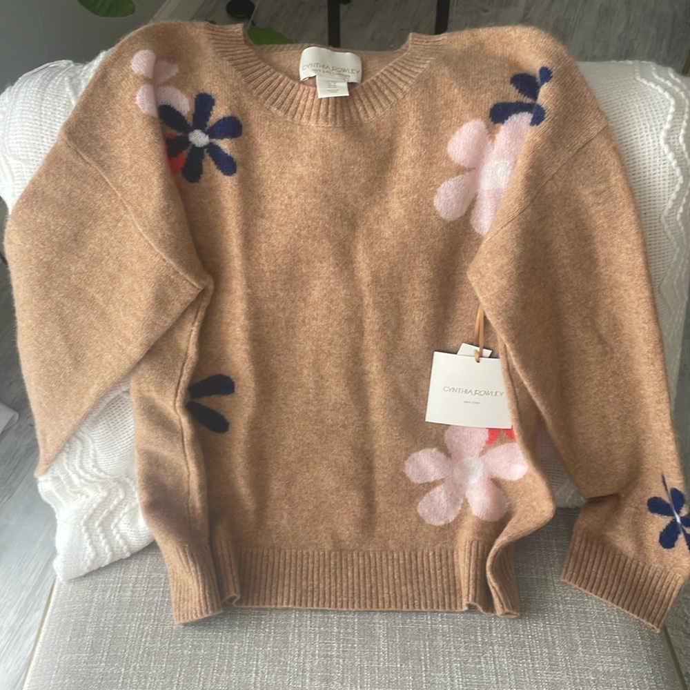Cynthia Rowley 100% 2-Ply Cashmere top - Brand new with tags